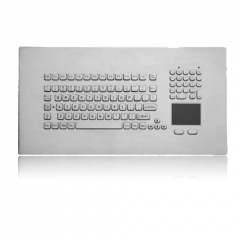 PM-102-SS iKey Panel Mount Stainless Steel Keyboard with Touchpad