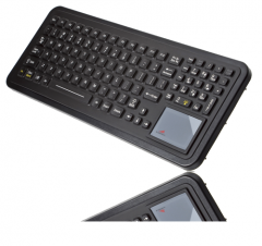 SLP-102-TP iKey Panel Mount Keyboard with Touchpad and Backlighting