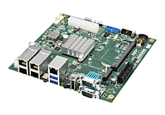 Jemii-150 Series: Mini-ITX Jetson carrier, compatible with NVIDIA Jetpack releases, 4x PoE++ GbE, 1x GbE, and PCIe