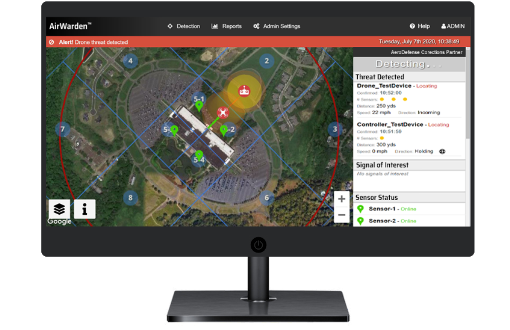 AirWarden UI - Mobile Drone Detection System